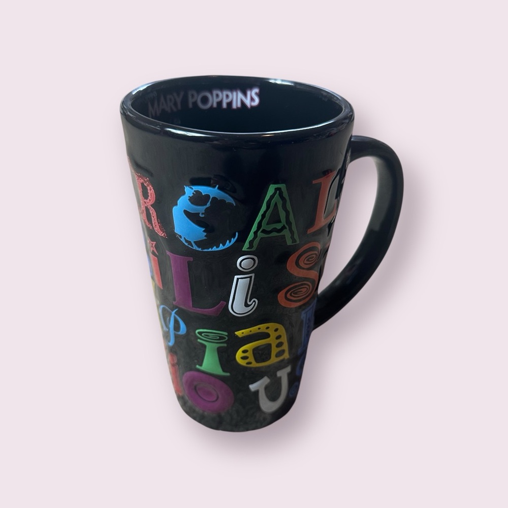 Disney Mary Poppins Tall Coffee Mug Supercalifragilisticexpialidocious